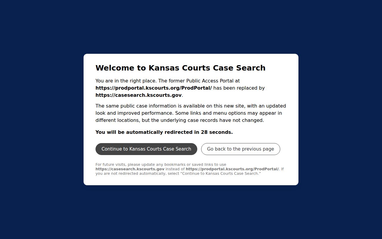 Bourbon County case lookup Kansas portal