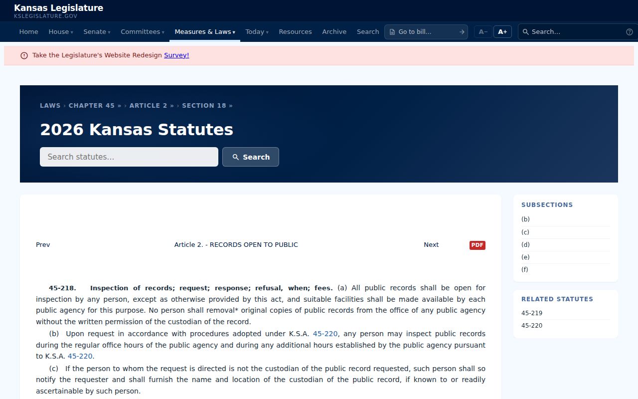 Bourbon County court record KORA access law
