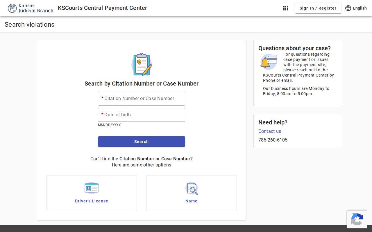 Bourbon County traffic ticket citation lookup