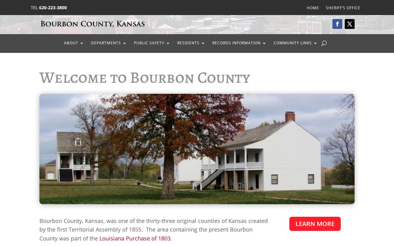 Bourbon County court docket county government context